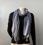 Hemp Scarf | Organic | Hand-loomed |Eco-friendly | Colourful stripes