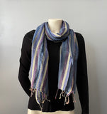 Hemp Scarf | Organic | Hand-loomed |Eco-friendly | Colourful stripes