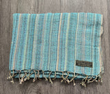 Hemp Scarf with Colourful stripes