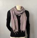 Hemp Scarf | Organic | Hand-loomed |Eco-friendly | Colourful stripes