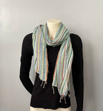Hemp Scarf | Organic | Hand-loomed |Eco-friendly | Colourful stripes