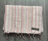 Hemp Scarf with Colourful stripes