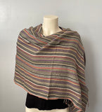 Hemp Scarf | Organic | Hand-loomed |Eco-friendly | Colourful stripes