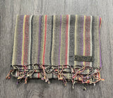 Hemp Scarf with Colourful stripes