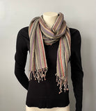 Hemp Scarf | Organic | Hand-loomed |Eco-friendly | Colourful stripes
