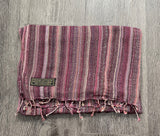 Hemp Scarf with Colourful stripes