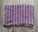 Hemp Scarf with Colourful stripes