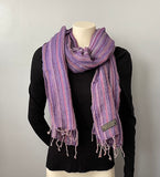 Hemp Scarf | Organic | Hand-loomed |Eco-friendly | Colourful stripes