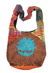 MMulticoloured Hippy Cotton Shoulder Bag