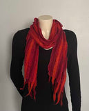 Handmade felt chiffon scarf