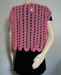 Hand Knit Crochet Cardigan Sweat
