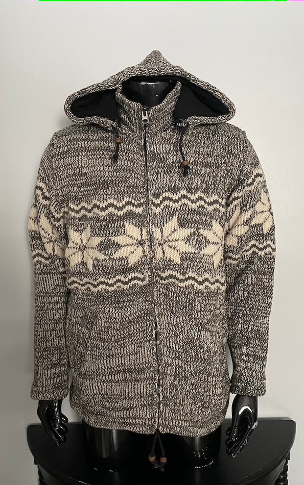 A knitted shops woollen jacket